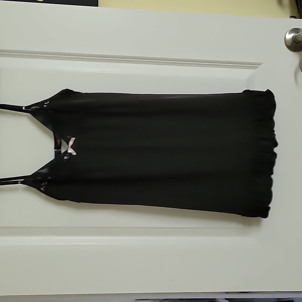 Black night slip lingerie
